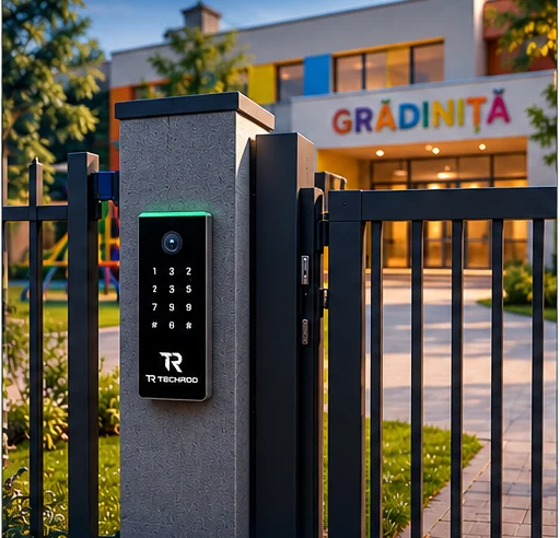 Exemplu ilustrativ TECHROD: control acces la poarta pietonală a unei grădinițe